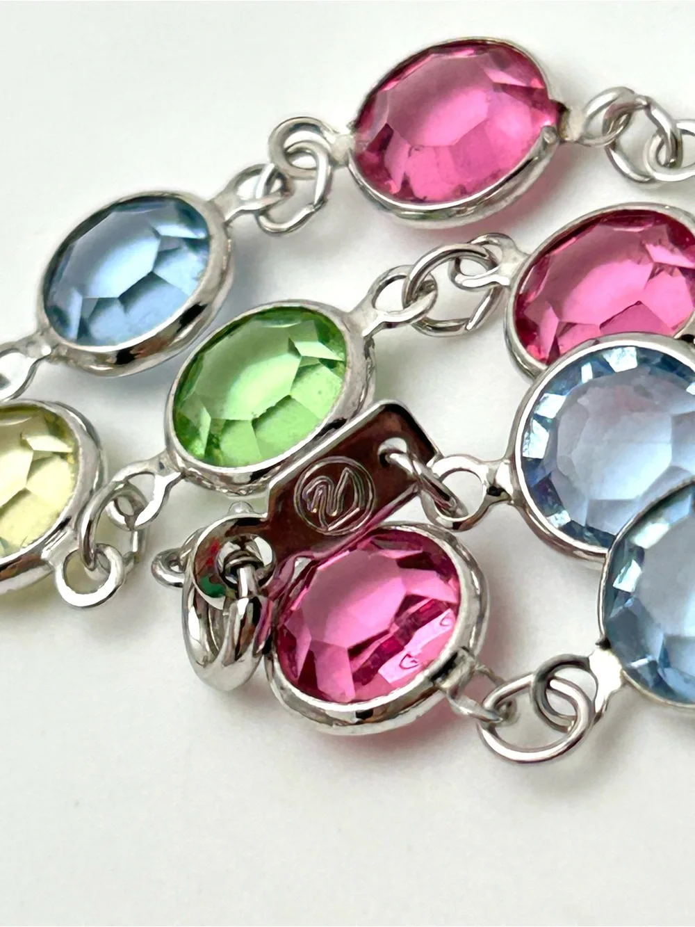 Swarovski Crystal Pastel Bezel Bracelet